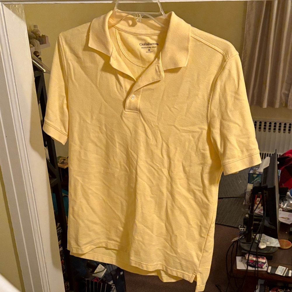 Croft & Barrow Men's Yellow Polo Shirt